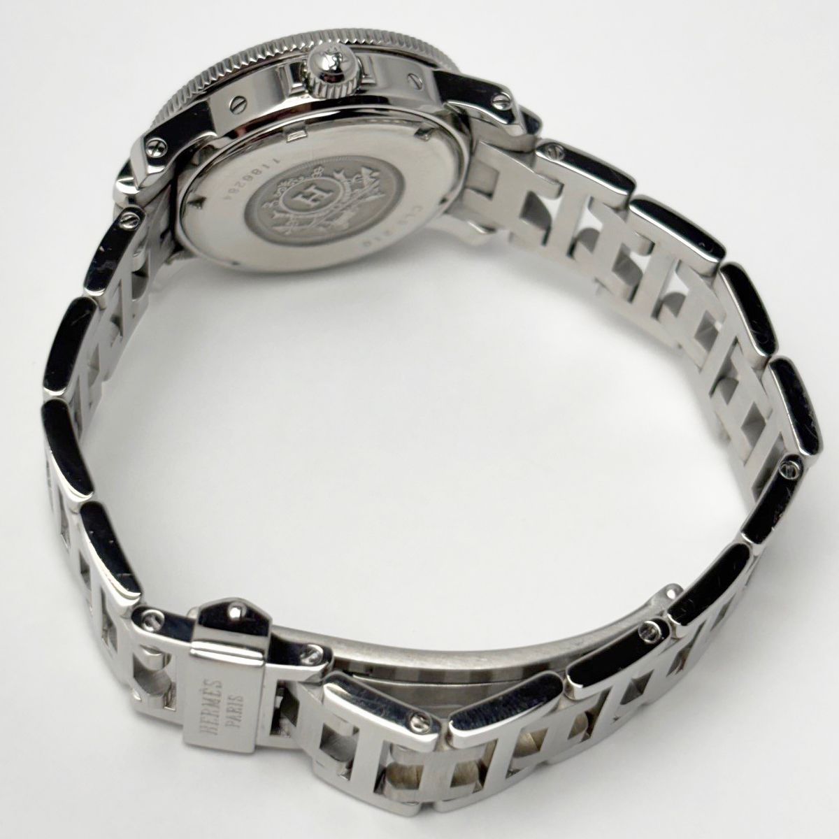 Hermes Watch Quartz Clipper Divers Navy Silver — view 3