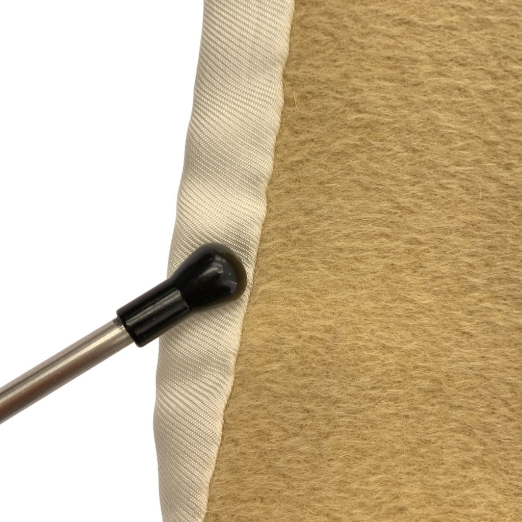 Hermes Feather Reversible Shawl Muffler Pattern Beige Scarf — view 6