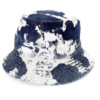 Celine Denim Bucket Hat Indigo White — view 8