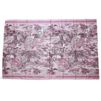 Dior Scarf Shawl Large Elephant Tiger Flower Pink — view 2