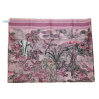 Dior Scarf Shawl Large Elephant Tiger Flower Pink — view 4