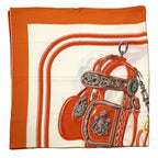 Hermes Carre Brides de Gala Applique Pique Orange — view 3