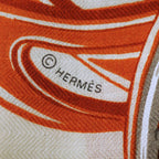 Hermes Carre Brides de Gala Applique Pique Orange — view 8