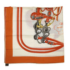 Hermes Carre Brides de Gala Applique Pique Orange — view 5