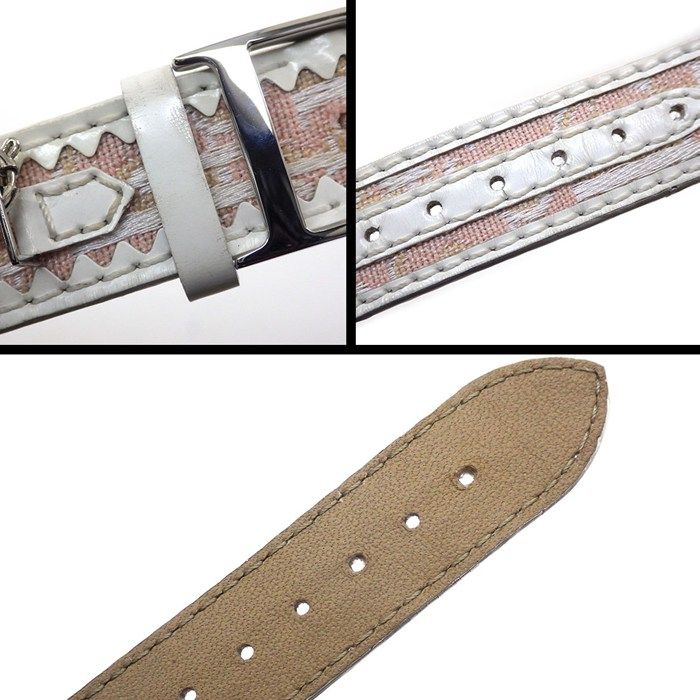 Dior Christian Watch Maris Square White Shell Dial Pearl Chain D Logo — view 9