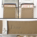 Dior Christian Watch Maris Square White Shell Dial Pearl Chain D Logo — view 5