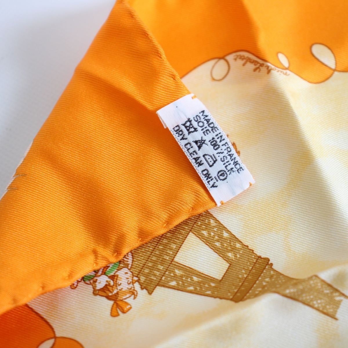 Hermes Carre 45 Gavroche Scarf les Triples Mischievous Triplets Silk — view 8