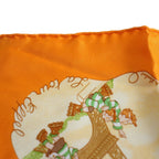 Hermes Carre 45 Gavroche Scarf les Triples Mischievous Triplets Silk — view 6