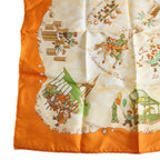 Hermes Carre 45 Gavroche Scarf les Triples Mischievous Triplets Silk — view 4