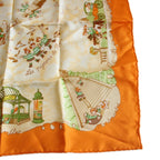 Hermes Carre 45 Gavroche Scarf les Triples Mischievous Triplets Silk — view 5