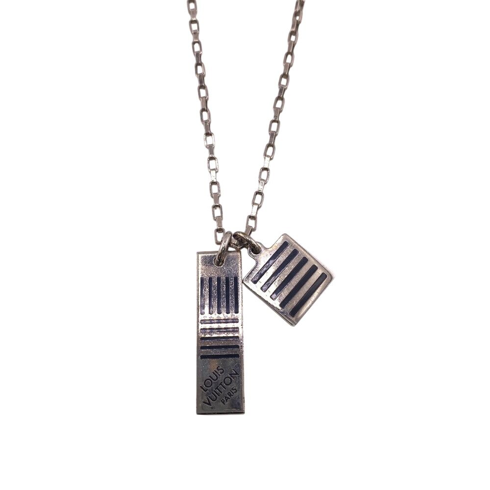 Louis Vuitton Collier Damier Colors Necklace Silver — view 4