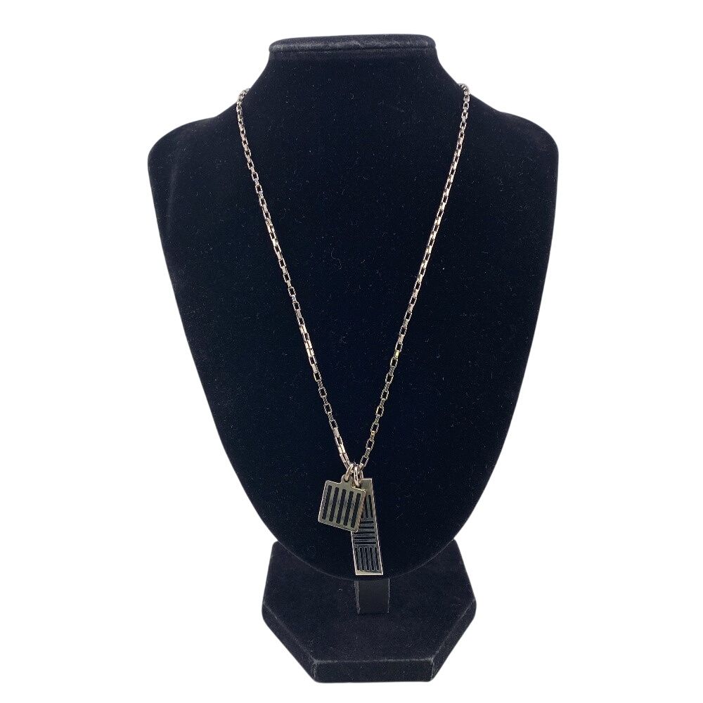 Louis Vuitton Collier Damier Colors Necklace Silver — view 8