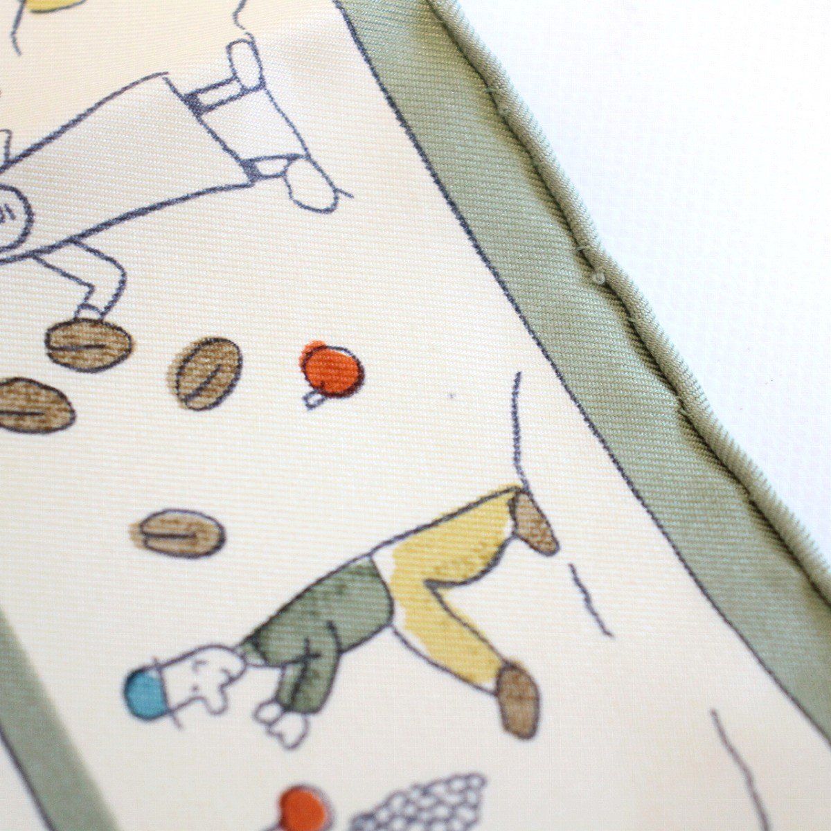 Hermes Carre 45 Scarf Gavroche Return to Green Silk — view 8