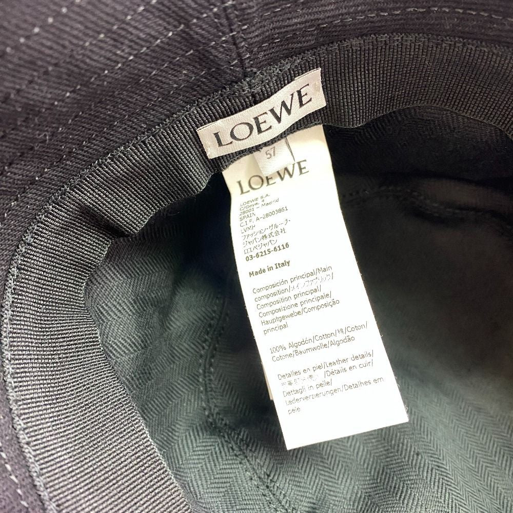 Loewe Logo Fringe Hat Black — view 8