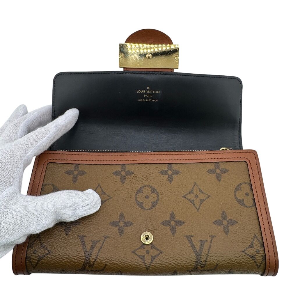 Louis Vuitton Portefeuille Sarah Long Wallet Brown — view 7