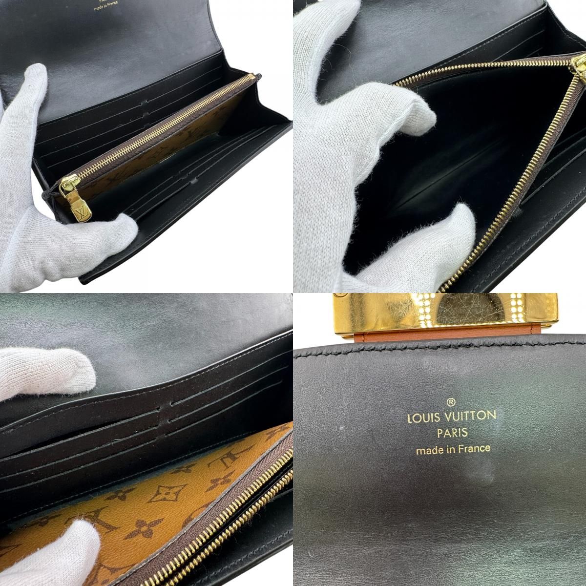 Louis Vuitton Portefeuille Sarah Long Wallet Brown — view 8