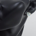 Gucci Interlocking Heart Earrings Enamel Blue — view 5