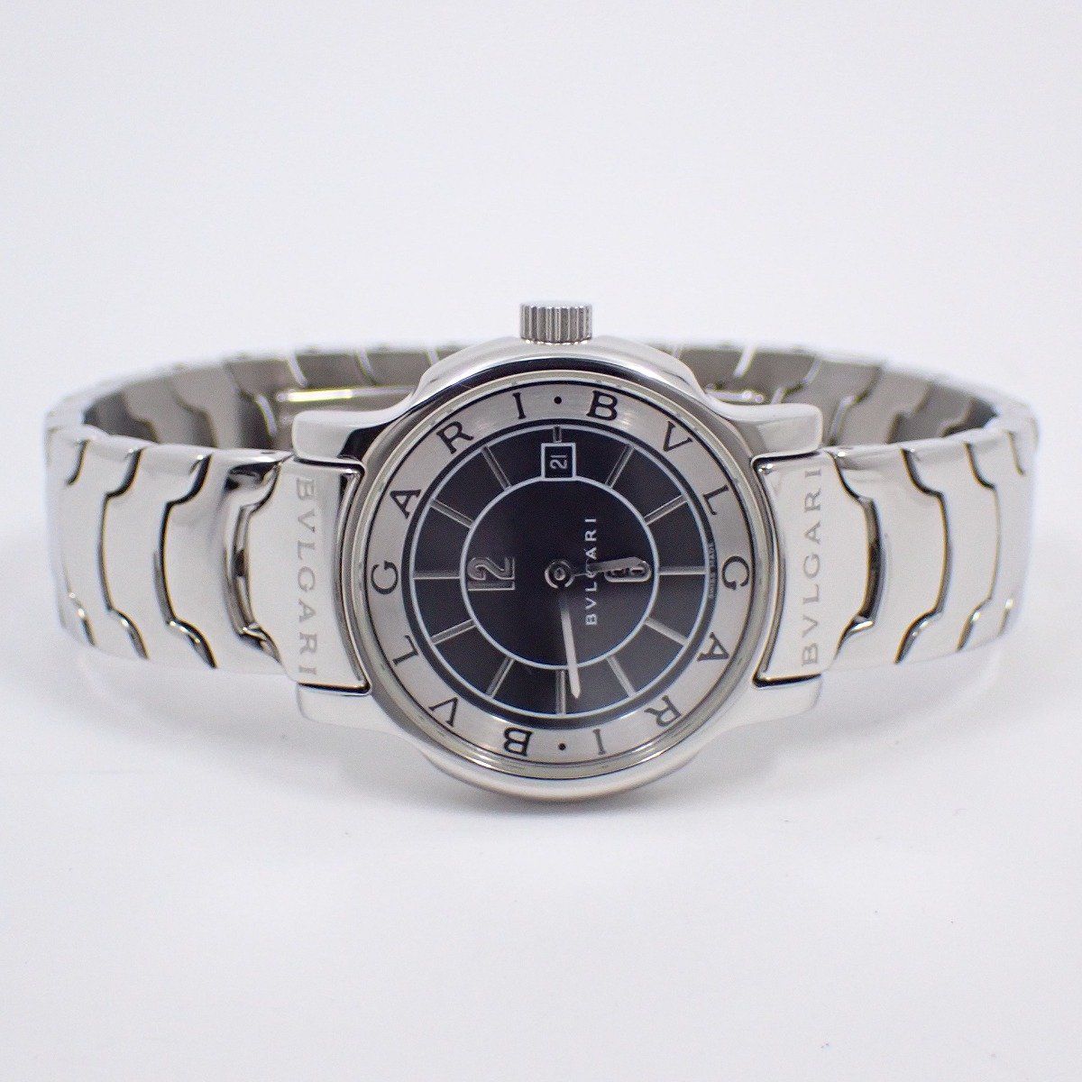 Bvlgari Solo Tempo Quartz Watch Black Dial SS — view 2