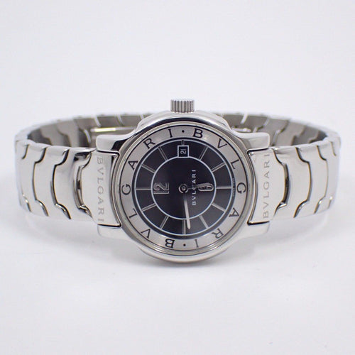Bvlgari Solo Tempo Quartz Watch Black Dial SS — view 2
