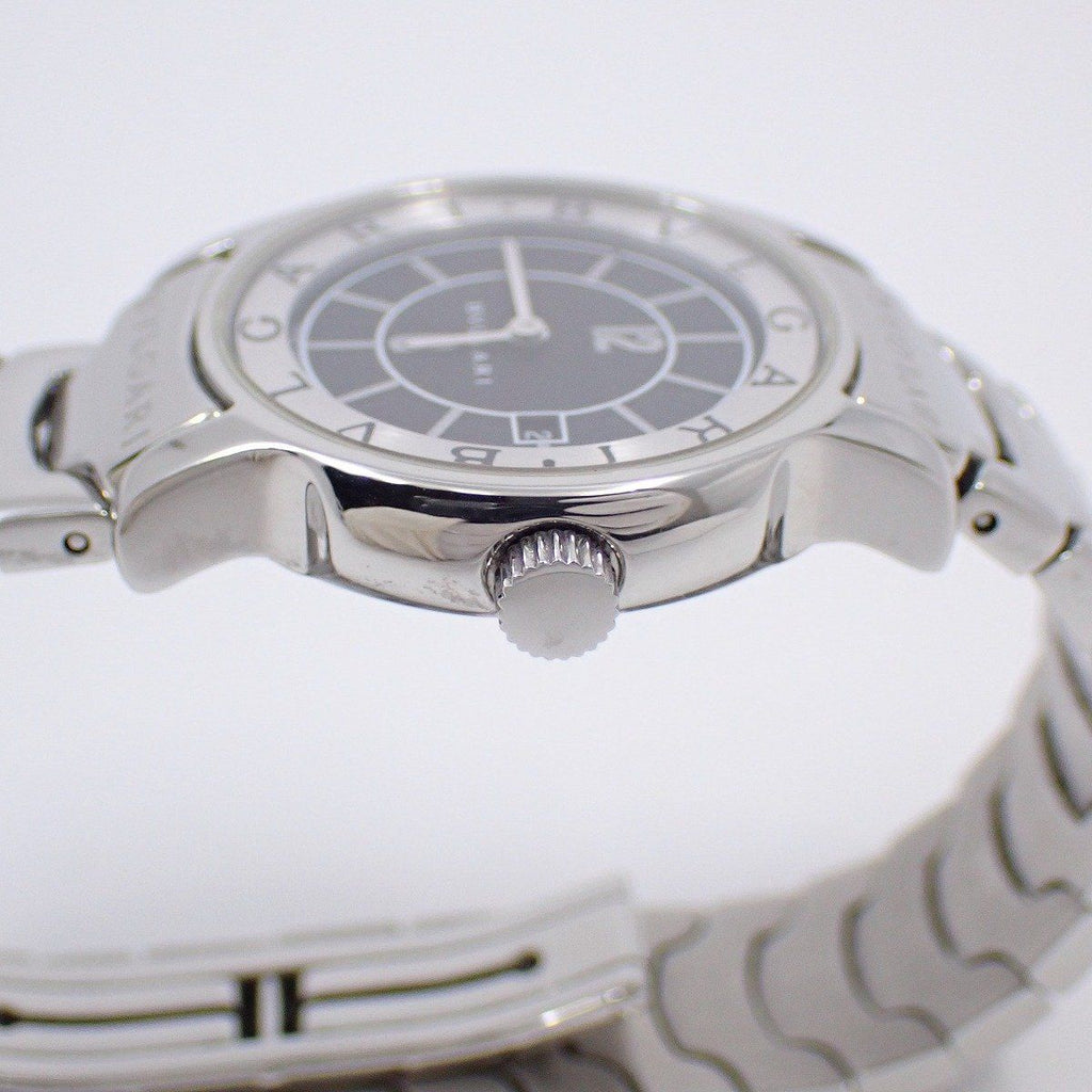 Bvlgari Solo Tempo Quartz Watch Black Dial SS — view 7