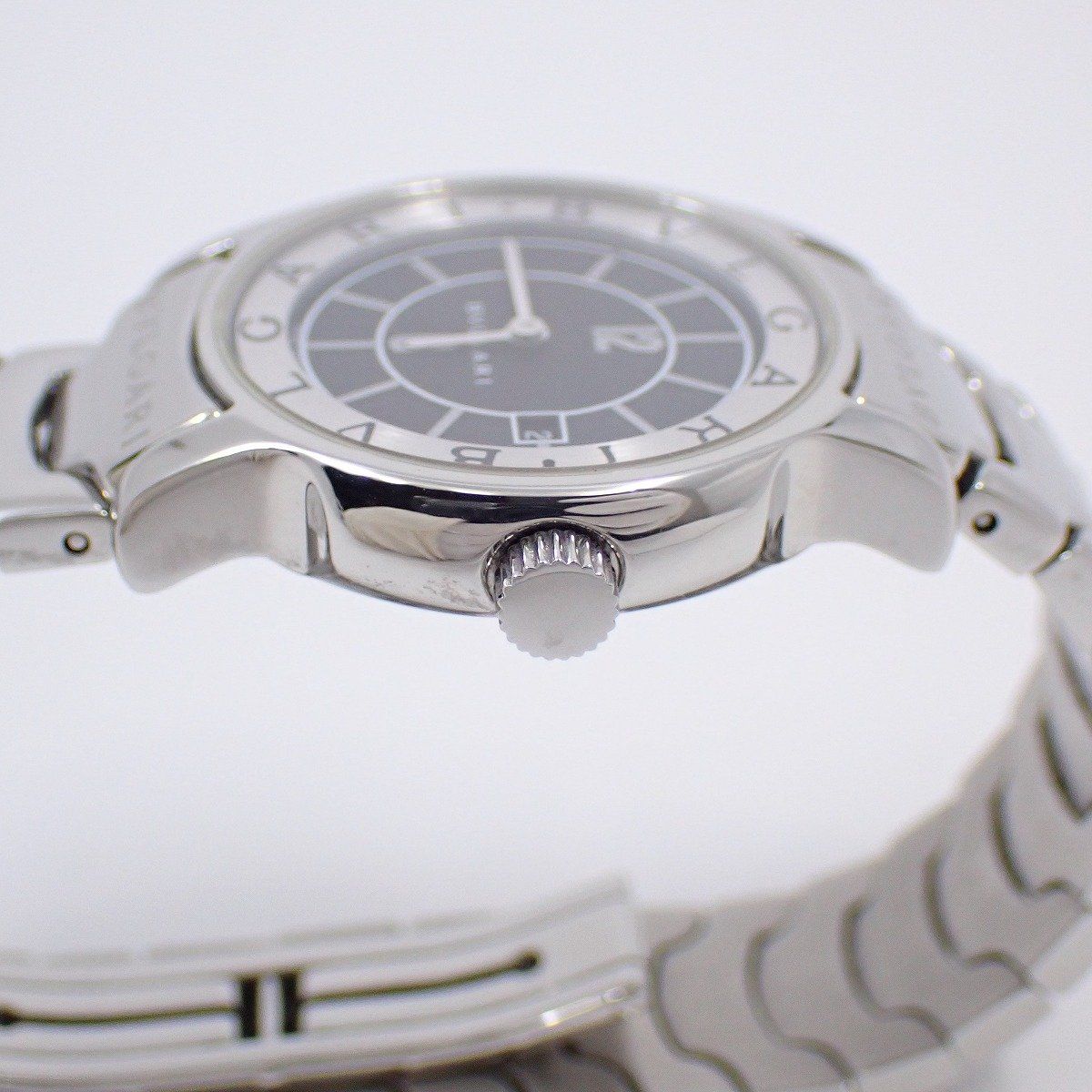 Bvlgari Solo Tempo Quartz Watch Black Dial SS — view 7