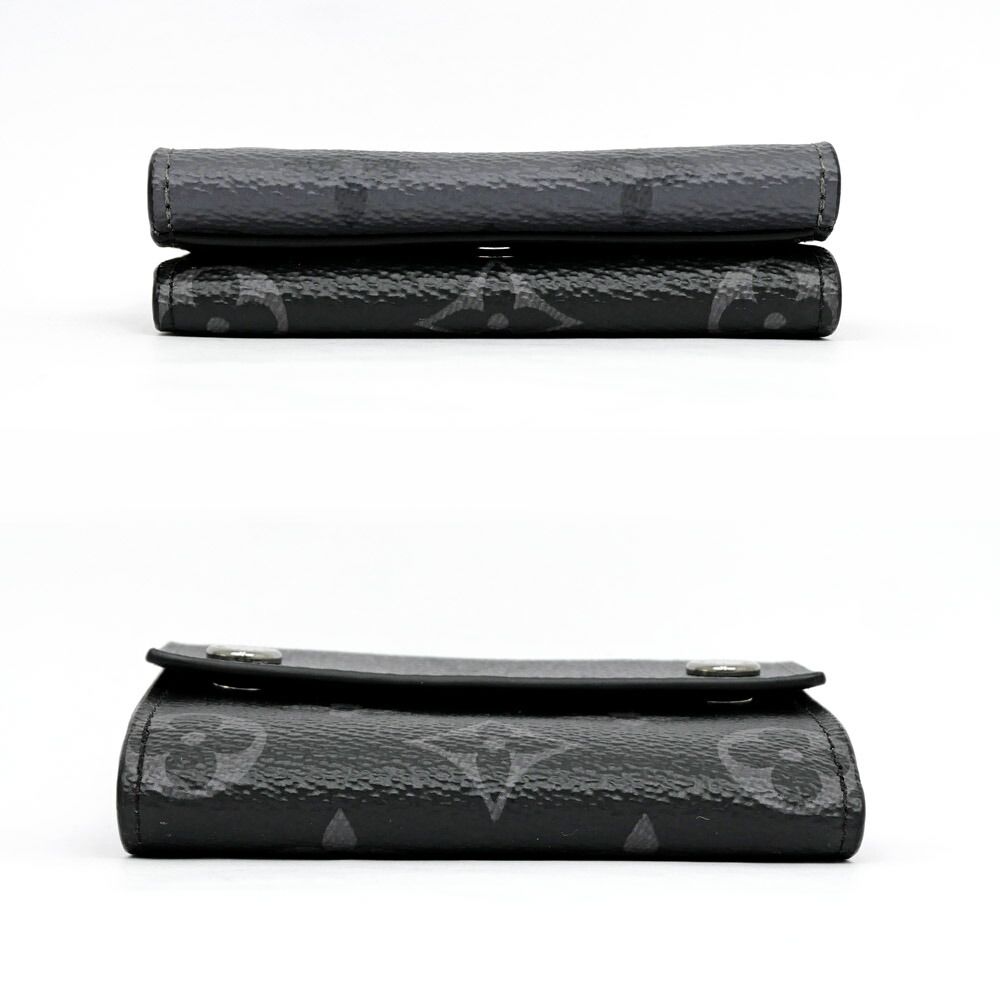 Louis Vuitton Discovery Compact Wallet Monogram Eclipse Gray Black — view 4