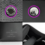 Louis Vuitton Discovery Compact Wallet Monogram Eclipse Gray Black — view 8