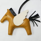 Hermes Pegasus MM Sesame Nata Black Bag Charm Leather — view 2