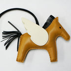 Hermes Pegasus MM Sesame Nata Black Bag Charm Leather — view 3