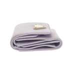 Prada City Calf Tab Wallet Trifold Purple Glycine Gold — view 5