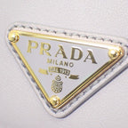Prada City Calf Tab Wallet Trifold Purple Glycine Gold — view 9