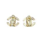 Chanel Vintage Earrings CC Logo Gold — view 5