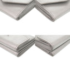 Louis Vuitton Portefeuille Lock Mini Leather Silver Trifold Wallet LV — view 4