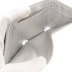 Louis Vuitton Portefeuille Lock Mini Leather Silver Trifold Wallet LV — view 6