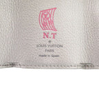 Louis Vuitton Portefeuille Lock Mini Leather Silver Trifold Wallet LV — view 9