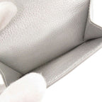 Louis Vuitton Portefeuille Lock Mini Leather Silver Trifold Wallet LV — view 7