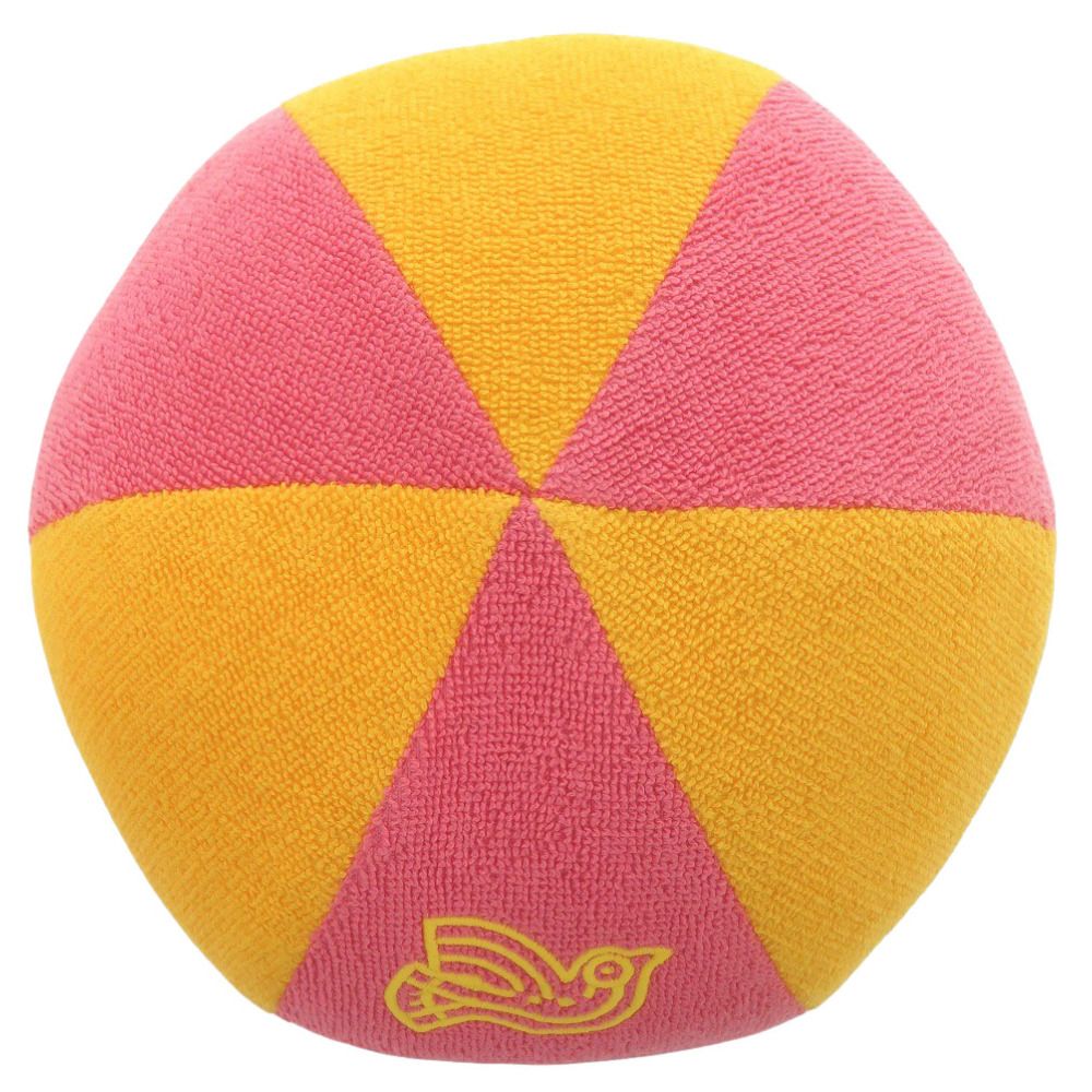 Hermes Beach Ball Animo Natte Cotton Pink Yellow Toy Baby — view 5
