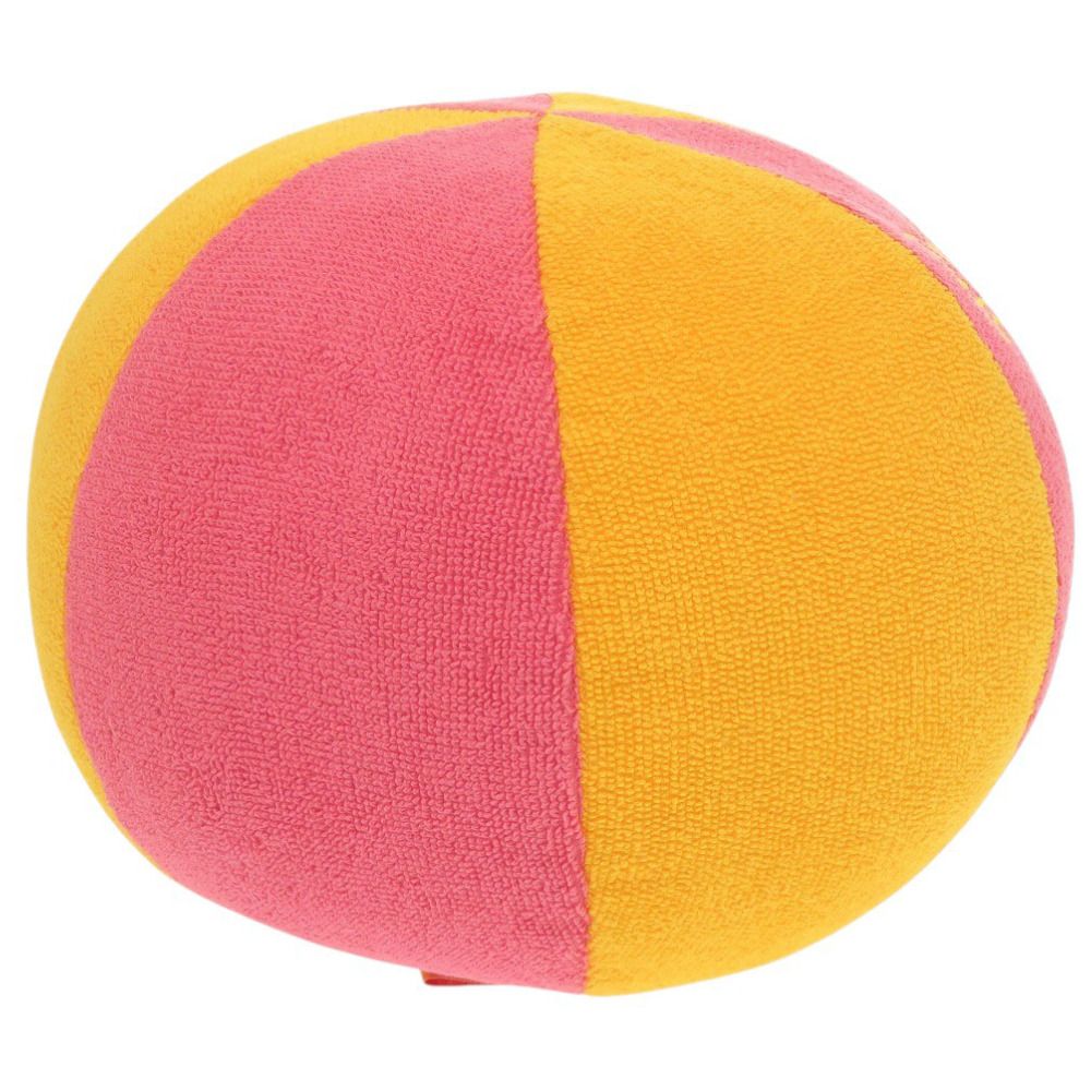 Hermes Beach Ball Animo Natte Cotton Pink Yellow Toy Baby — view 4