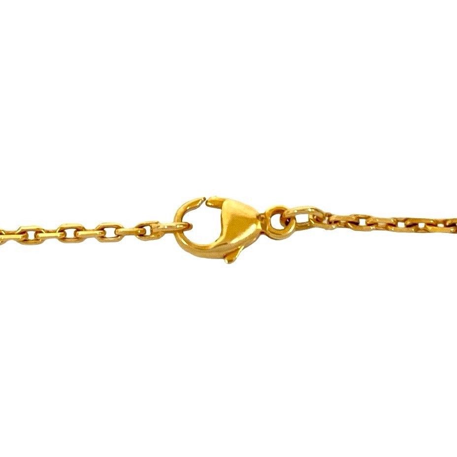 Hermes Mini Pop Motif Necklace Pendant Gold Rose — view 3