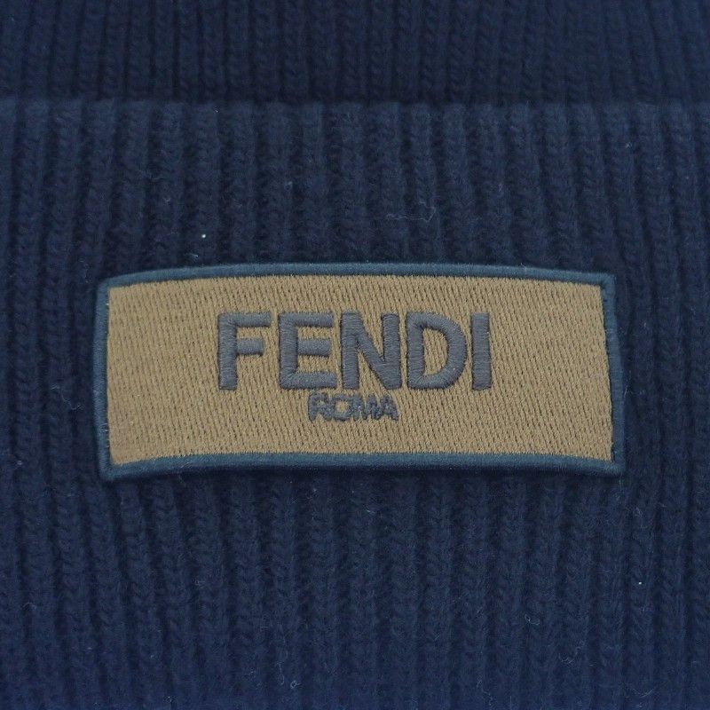 Fendi Wool Vinyl Knit Cap Black — view 5