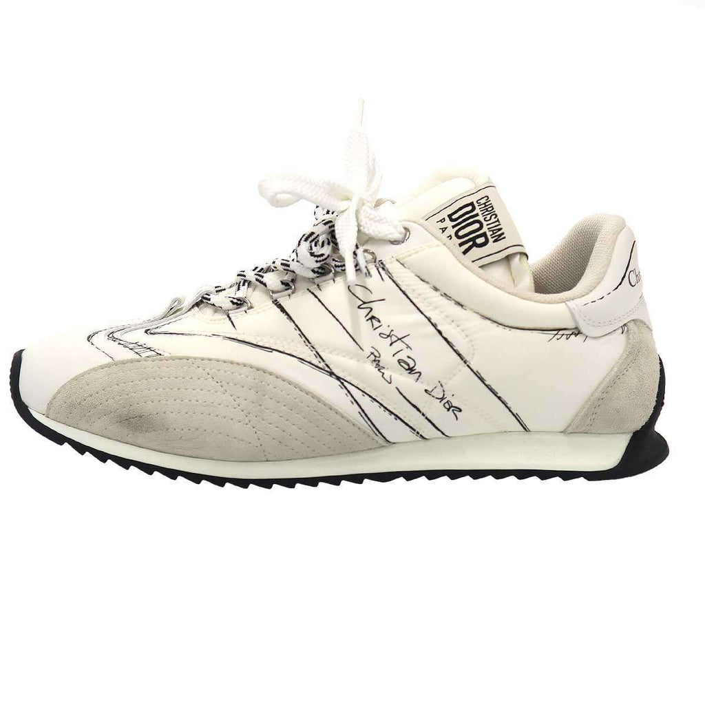 Dior Christian D-sketch Technical Fabric Sneakers White 40.5 — view 2