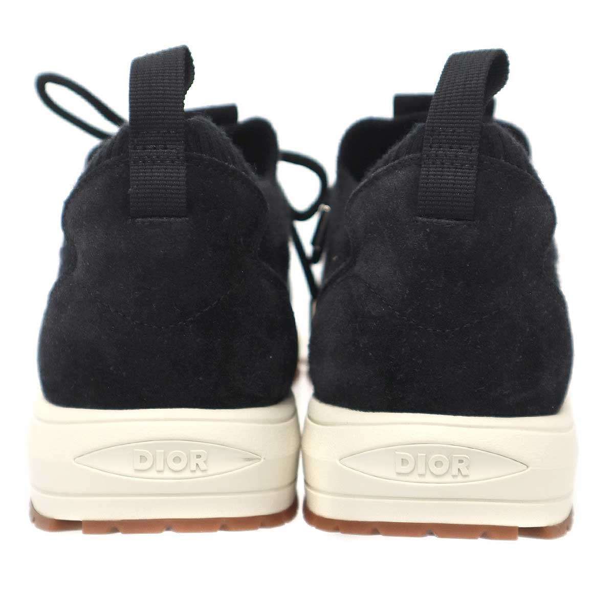 Dior Cannage Cashmere Wool Lounge Sneakers Black 41 — view 3