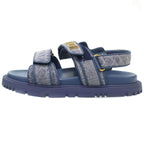 Dior Christian Act Cannage Denim Strap Sandals Blue 36.5 — view 2