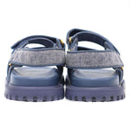 Dior Christian Act Cannage Denim Strap Sandals Blue 36.5 — view 3