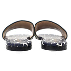 Dior Christian Dway Miss Slide Sandals Navy White 37 — view 3