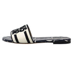 Dior Christian Dway Miss Slide Sandals Navy White 37 — view 2