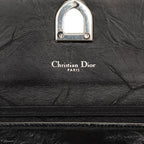Diorama Chain Wallet Shoulder Bag Black White Leather Dior — view 5