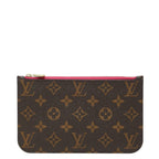 Louis Vuitton Monogram Neverfull PM Attached Pouch Brown Leather — view 2