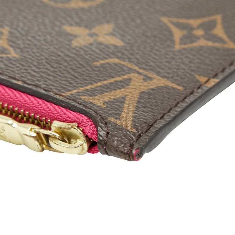 Louis Vuitton Monogram Neverfull PM Attached Pouch Brown Leather — view 8