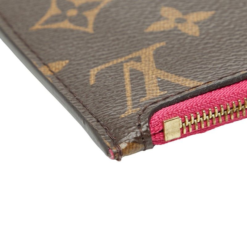 Louis Vuitton Monogram Neverfull PM Attached Pouch Brown Leather — view 7